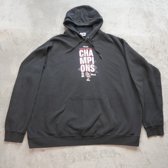 St. Louis Cardinals MLB 2011 World Series Champions Black Hoodie Men's 3XL - Picture 1 of 12